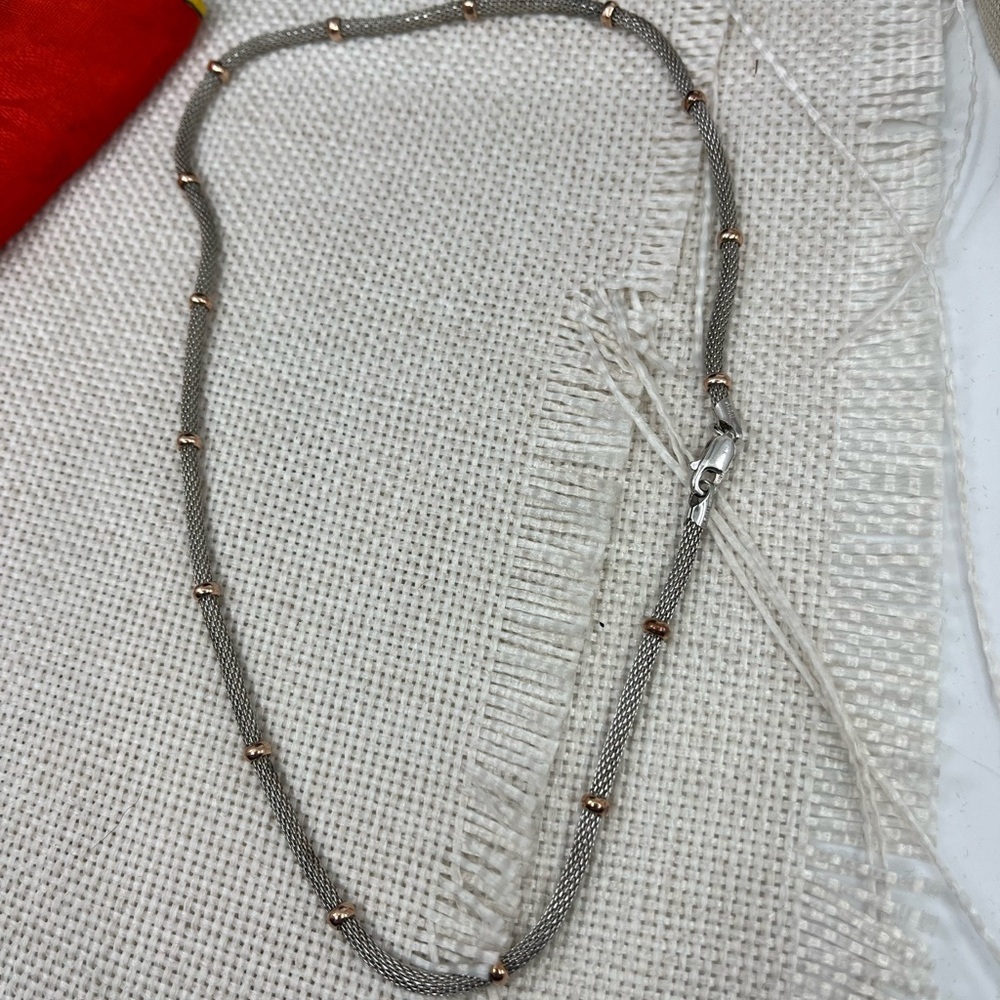 Vintage 925 Sterling Silver MILOR Italy Necklace – Estate Collection - Picture 10 of 14